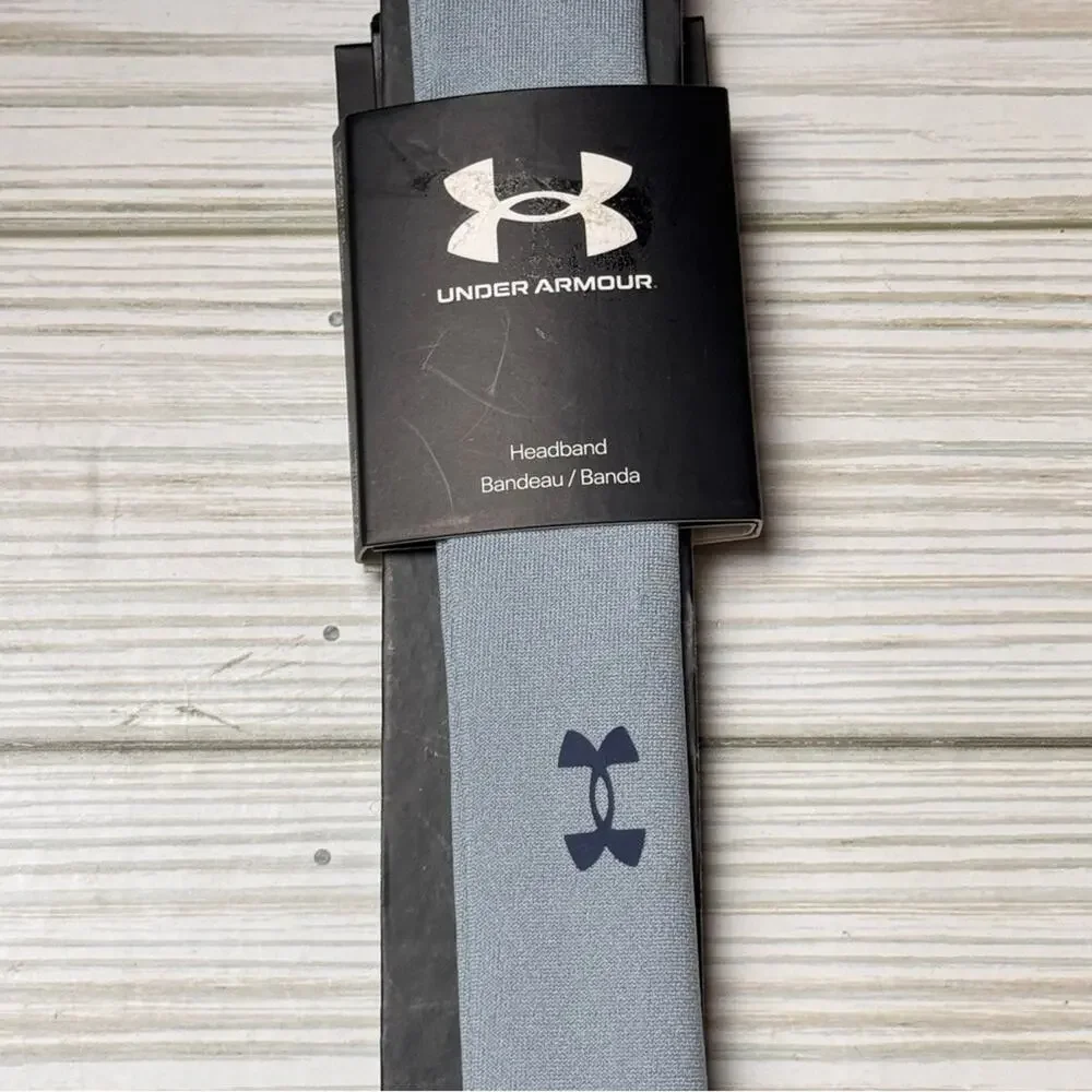 Under Armour  Logo Women’s Sporty Athletic Gray and Black Headband Sz OS